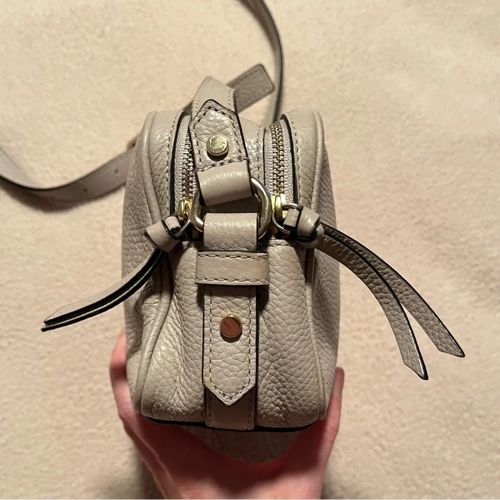 Kate Spade Pebbled Leather Pyper Mulberry Street Double Zip Crossbody Bag Purse
